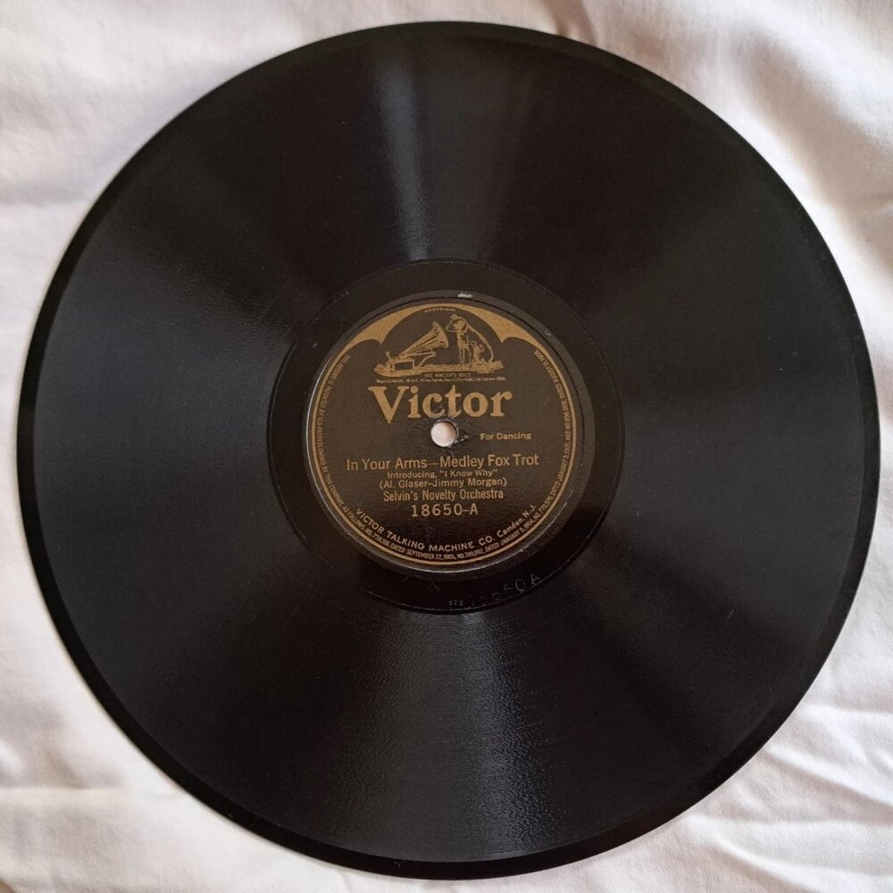 VICTOR Record RPM 78 (18650) In Your Arms-That Naughty Waltz For Dancing